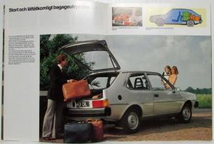 1978 Volvo 343 Sales Brochure - Swedish Text