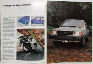 1978 Volvo 343 Sales Brochure - Swedish Text