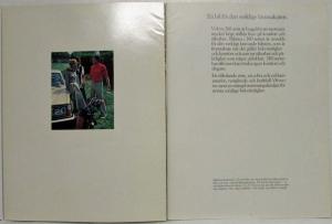 1979 Volvo 260 Series Sales Brochure - Swedish Text
