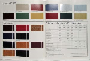 1979 Volvo Color and Upholstery Sales Brochure