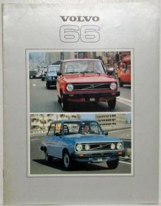 1979 Volvo 66 Sales Brochure - Dutch Text