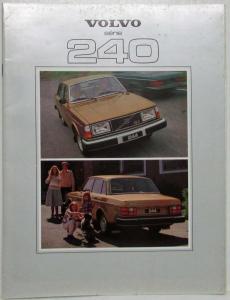 1979 Volvo 240 Series Sales Brochure - French Text