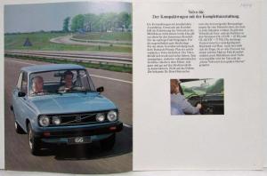 1979 Volvo 66 Sales Brochure - German Text