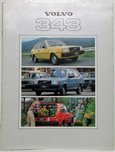 1979 Volvo 343 Sales Brochure - Dutch Text