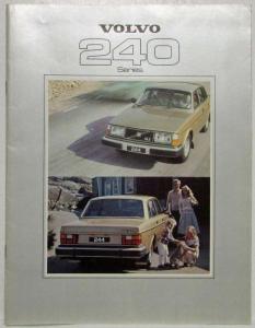 1979 Volvo 240 Series Sales Brochure - UK Market