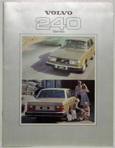 1979 Volvo 240 Series Sales Brochure - UK Market