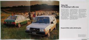 1980 Volvo 340 Series Sales Brochure - Overseas Market