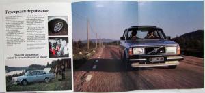 1980 Volvo 244 GLT Tri-Fold Sales Brochure - French Text