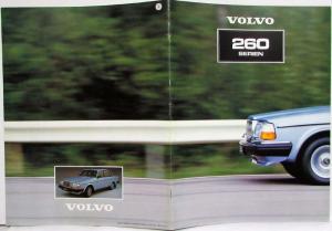 1981 Volvo 260 Series Sales Brochure - Swedish Text
