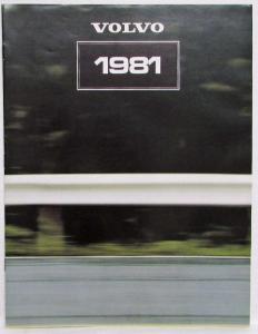 1981 Volvo Full Line 343 240 and 260 Series Sales Brochure - French Text