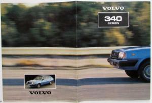 1981 Volvo 340 Series Sales Brochure - Swedish Text