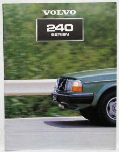 1981 Volvo 240 Series Sales Brochure - Swedish Text