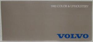1982 Volvo Color and Upholstery Sales Brochure
