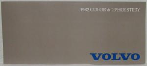 1982 Volvo Color and Upholstery Sales Brochure