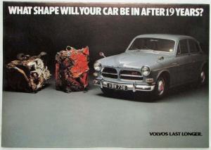 1982 Volvo What Shape Will Your Car Be in After 19 Years Sales Folder