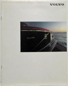 1983 Volvo DL GL Turbo Sales Brochure