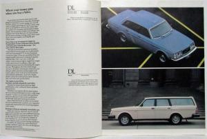 1983 Volvo DL GL Turbo Sales Brochure