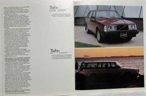1983 Volvo DL GL Turbo Sales Brochure