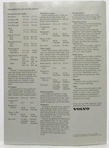 1983 Volvo 760 GLE Tri-fold Sales Brochure