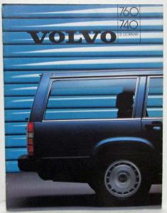 1986 Volvo 740 and 760 Sales Folder - Swedish Text