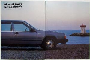 1986 Volvo 740 and 760 Sales Folder - Swedish Text