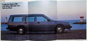 1986 Volvo 740 and 760 Sales Folder - Swedish Text
