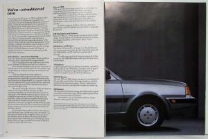 1986 Volvo 360 Sales Brochure - UK Market