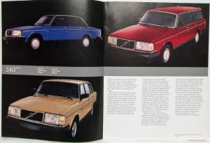 1986 Volvo 240 and 700 Sales Brochure