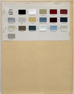 1987 Volvo Paint Chips