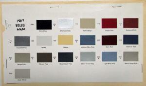 1987 Volvo Paint Chips