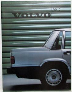 1987 Volvo 740 Sales Brochure - UK Market