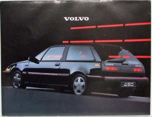 1988 Volvo 480 ES Sales Folder - Swedish Text
