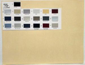 1988 Volvo Paint Chips