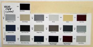 1988 Volvo Paint Chips