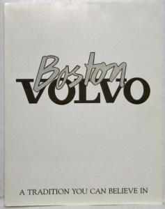 1980-1989 Volvo of Boston Promotional Sales Folder