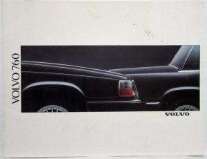 1989 Volvo 760 Sales Brochure - Australian Market