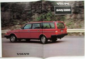 1981 Volvo 245/265 Sales Brochure - UK Market