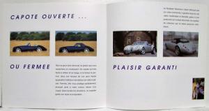 1993-2006 Wiesmann Roadster MF 28 MF 3 Sales Brochure - French Text