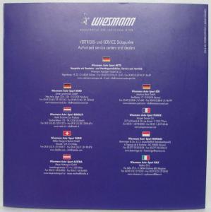 2000-2005 Wiesmann Roadster Sales Folder - German & English Text
