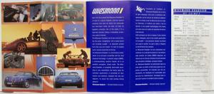 2008 Wiesmann Roadster MF28 MF3 Sales Folder - German English & French Text
