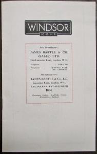 1924-1928 Windsor 10-15 HP Sales Brochure - 4-Seater Coupe Chassis 2-Seater