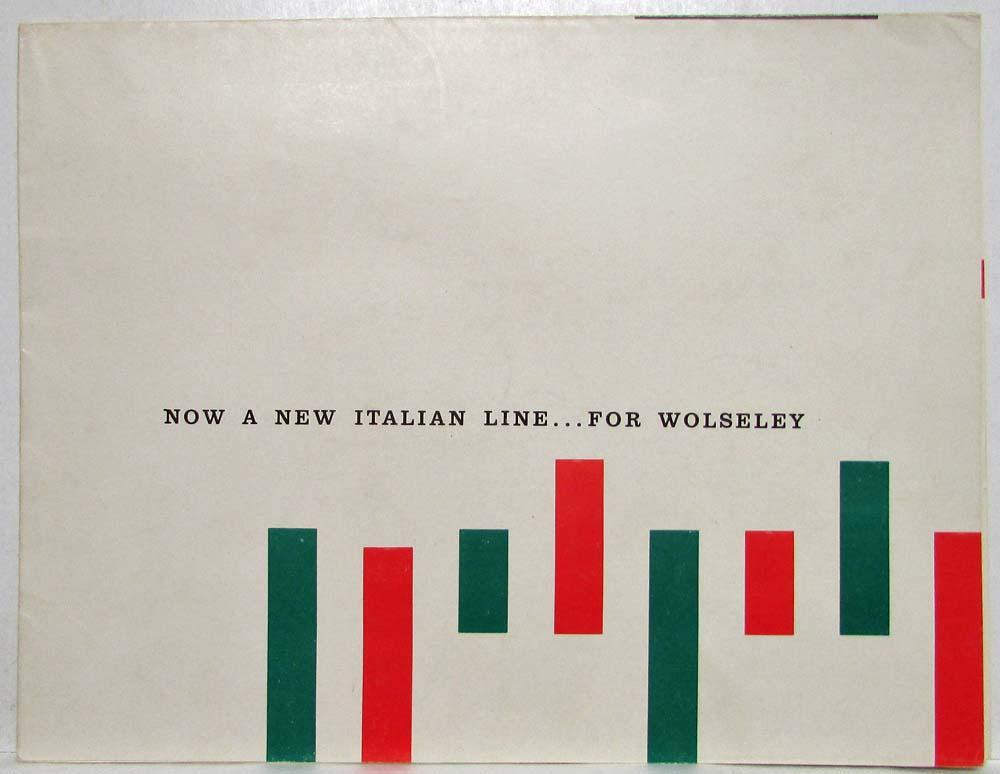 1959 Wolseley 1560 New Italian Line Sales Folder - Australian Market