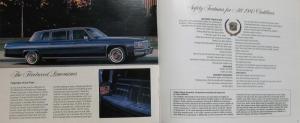 1980 Cadillac Fleetwood Deville Seville Eldorado Limo Prestige Sales Brochure