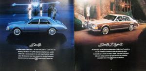 1983 Cadillac DeVille Fleetwood Brougham Limo Eldorado Seville Sales Brochure XL