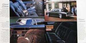 1983 Cadillac DeVille Fleetwood Brougham Limo Eldorado Seville Sales Brochure XL