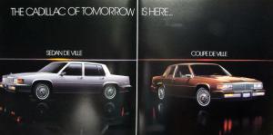 1985 Cadillac Fleetwood DeVille Sales Brochure Specs Features Oversize Original
