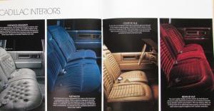 1985 Cadillac Fleetwood DeVille Sales Brochure Specs Features Oversize Original