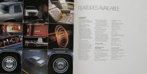 1985 Cadillac Fleetwood DeVille Sales Brochure Specs Features Oversize Original