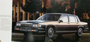 1986 Cadillac DeVille Fleetwood 75 Limo Specs Features Sales Brochure Oversized