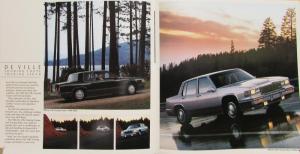 1986 Cadillac DeVille Fleetwood 75 Limo Specs Features Sales Brochure Oversized